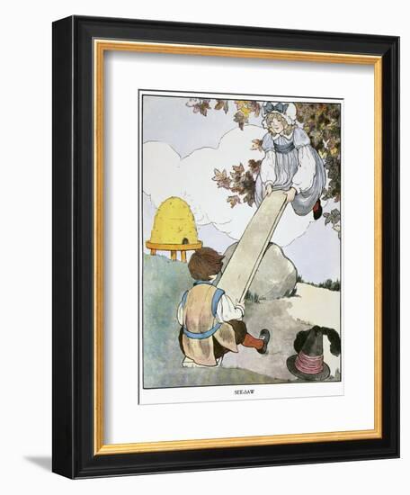 Mother Goose, 1916-Blanche Fisher Wright-Framed Giclee Print