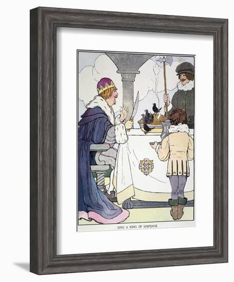 Mother Goose, 1916-Blanche Fisher Wright-Framed Giclee Print