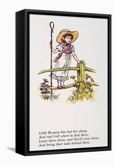 Mother Goose: Bo-Peep-Kate Greenaway-Framed Premier Image Canvas