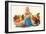 Mother Goose & Fruits-null-Framed Art Print