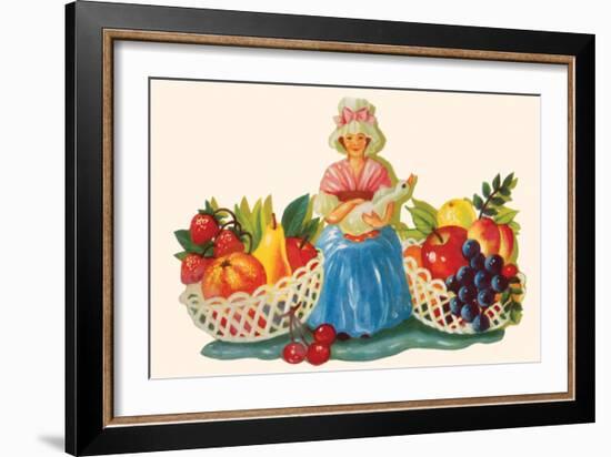 Mother Goose & Fruits-null-Framed Art Print