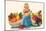 Mother Goose & Fruits-null-Mounted Art Print