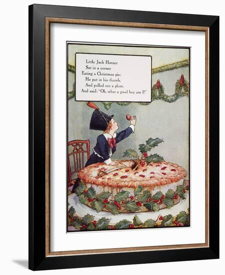 Mother Goose: Jack Horner-Frederick Richardson-Framed Giclee Print