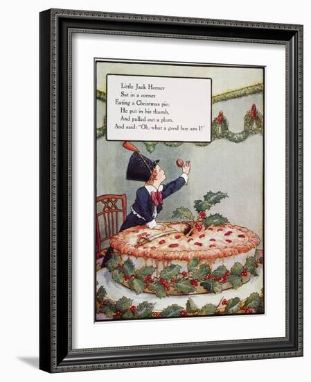 Mother Goose: Jack Horner-Frederick Richardson-Framed Giclee Print