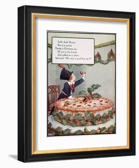 Mother Goose: Jack Horner-Frederick Richardson-Framed Giclee Print