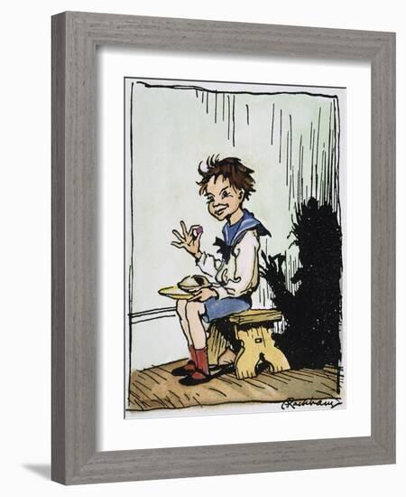 Mother Goose: Jack Horner-Arthur Rackham-Framed Giclee Print