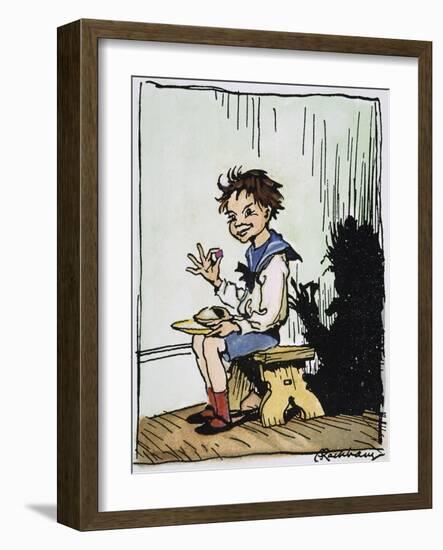 Mother Goose: Jack Horner-Arthur Rackham-Framed Giclee Print