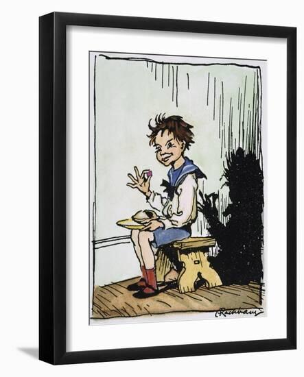 Mother Goose: Jack Horner-Arthur Rackham-Framed Giclee Print