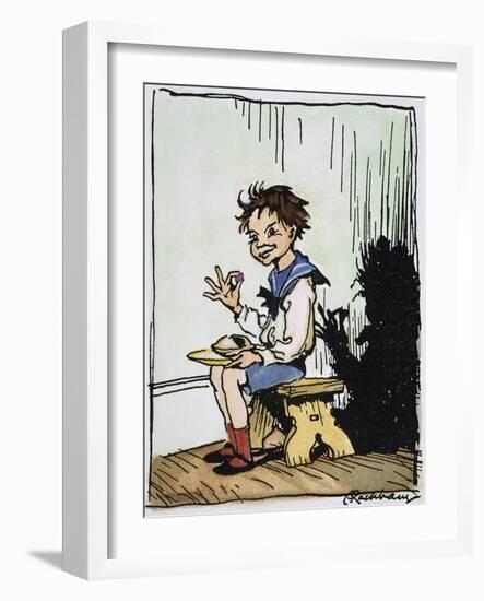 Mother Goose: Jack Horner-Arthur Rackham-Framed Giclee Print