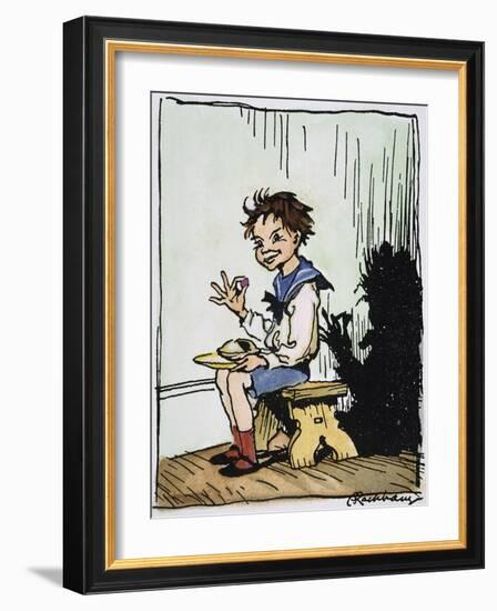 Mother Goose: Jack Horner-Arthur Rackham-Framed Giclee Print