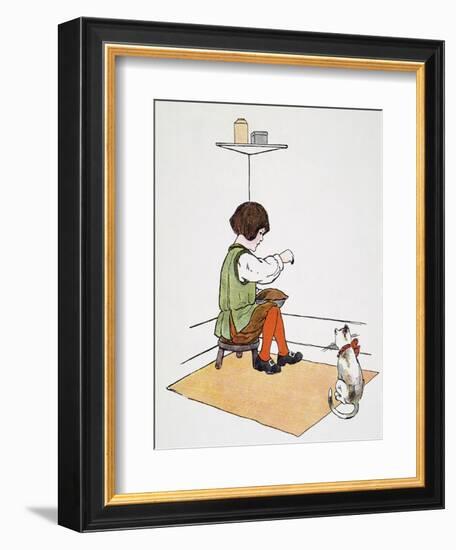 Mother Goose: Jack Horner-Blanche Fisher Wright-Framed Giclee Print