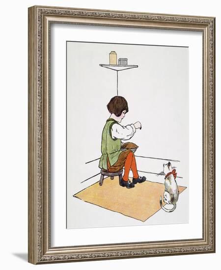 Mother Goose: Jack Horner-Blanche Fisher Wright-Framed Giclee Print