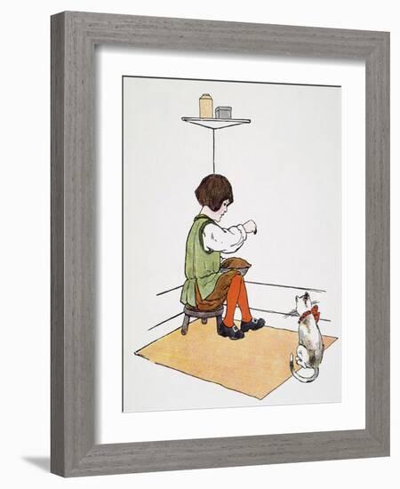 Mother Goose: Jack Horner-Blanche Fisher Wright-Framed Giclee Print