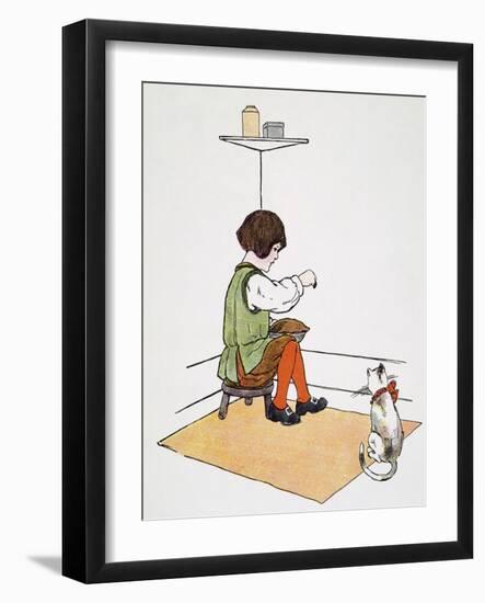 Mother Goose: Jack Horner-Blanche Fisher Wright-Framed Giclee Print