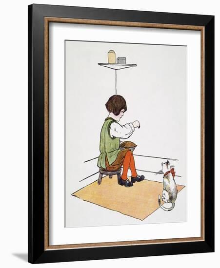 Mother Goose: Jack Horner-Blanche Fisher Wright-Framed Giclee Print