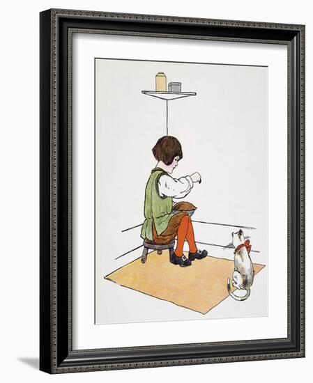 Mother Goose: Jack Horner-Blanche Fisher Wright-Framed Giclee Print