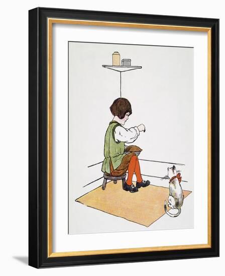 Mother Goose: Jack Horner-Blanche Fisher Wright-Framed Giclee Print