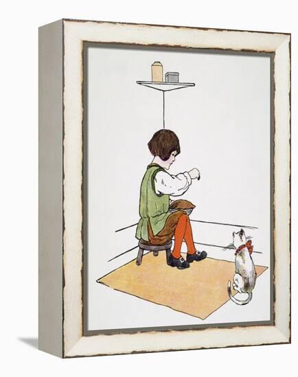 Mother Goose: Jack Horner-Blanche Fisher Wright-Framed Premier Image Canvas