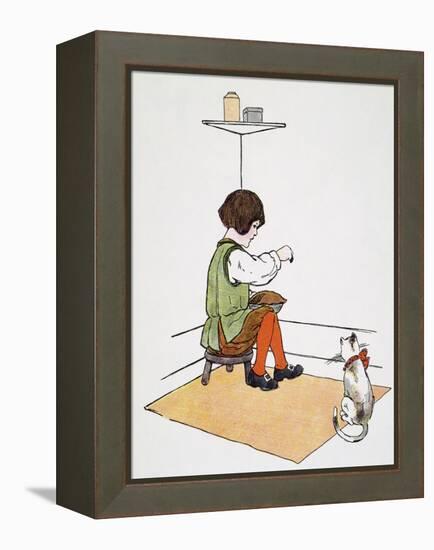 Mother Goose: Jack Horner-Blanche Fisher Wright-Framed Premier Image Canvas