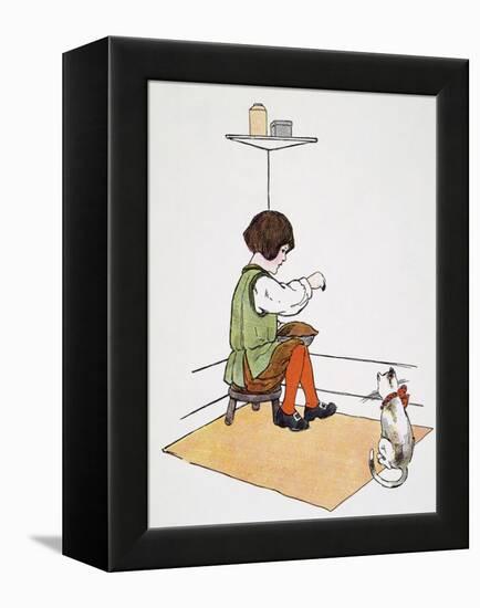 Mother Goose: Jack Horner-Blanche Fisher Wright-Framed Premier Image Canvas