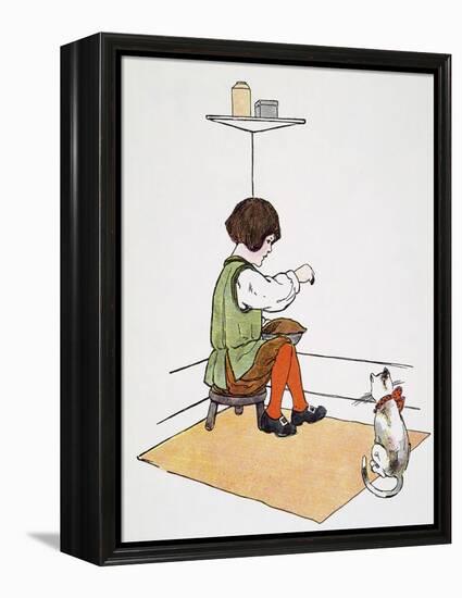 Mother Goose: Jack Horner-Blanche Fisher Wright-Framed Premier Image Canvas