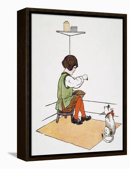 Mother Goose: Jack Horner-Blanche Fisher Wright-Framed Premier Image Canvas