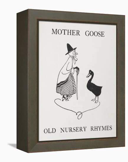 Mother Goose. Old Lady With Goose-Arthur Rackham-Framed Premier Image Canvas