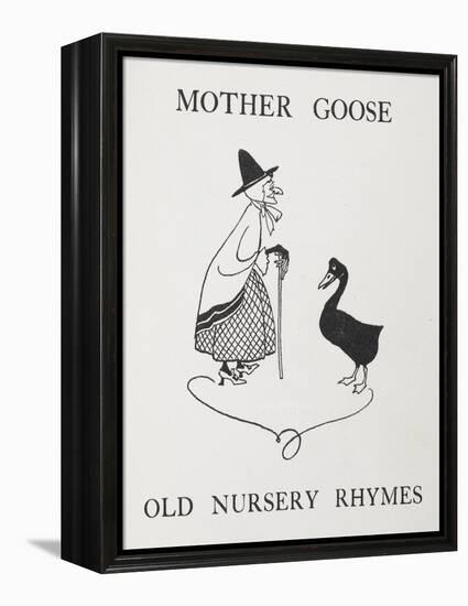 Mother Goose. Old Lady With Goose-Arthur Rackham-Framed Premier Image Canvas