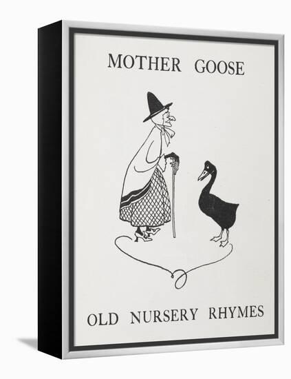 Mother Goose. Old Lady With Goose-Arthur Rackham-Framed Premier Image Canvas