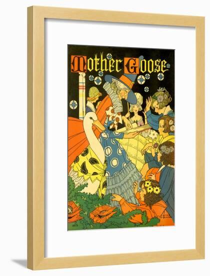 Mother Goose Reads-null-Framed Giclee Print