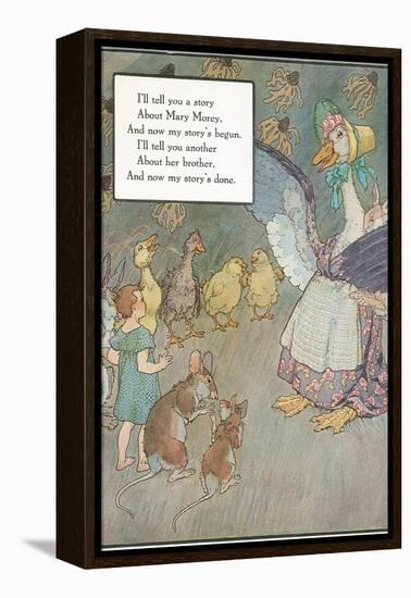 Mother Goose Rhyme, Animals-null-Framed Stretched Canvas