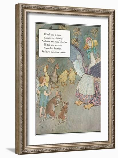 Mother Goose Rhyme, Animals-null-Framed Art Print