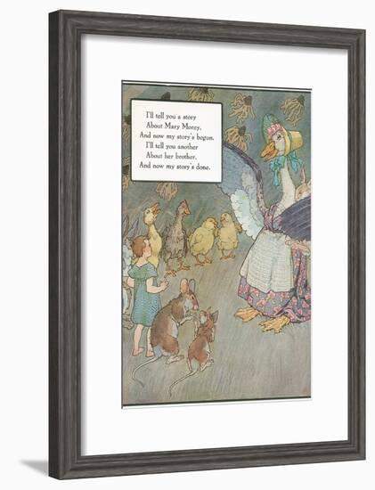 Mother Goose Rhyme, Animals-null-Framed Art Print