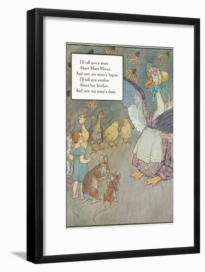 Mother Goose Rhyme, Animals-null-Framed Art Print