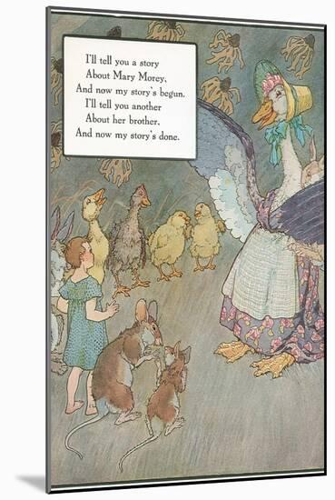 Mother Goose Rhyme, Animals-null-Mounted Art Print