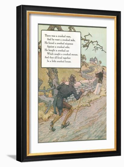 Mother Goose Rhyme, Crooked Man-null-Framed Art Print