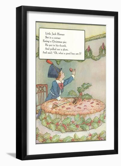 Mother Goose Rhyme, Little Jack Horner-null-Framed Art Print