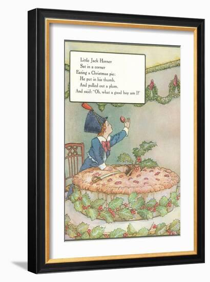 Mother Goose Rhyme, Little Jack Horner-null-Framed Art Print