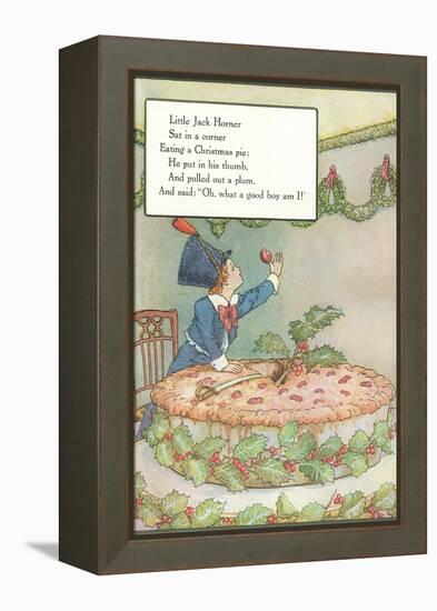 Mother Goose Rhyme, Little Jack Horner-null-Framed Stretched Canvas