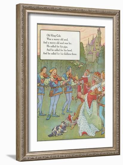 Mother Goose Rhyme, Old King Cole-null-Framed Art Print