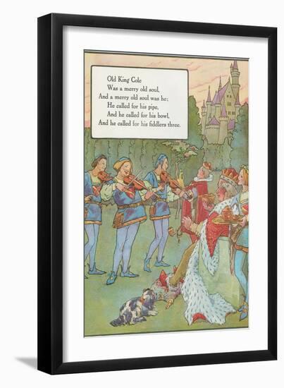 Mother Goose Rhyme, Old King Cole-null-Framed Art Print