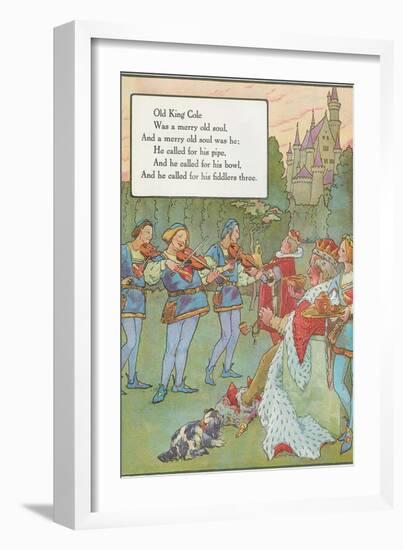 Mother Goose Rhyme, Old King Cole-null-Framed Art Print