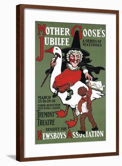 Mother Goose's Jubilee, a Series of Matinees-null-Framed Art Print