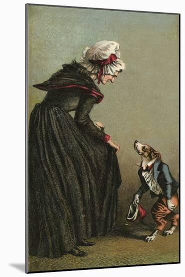 Mother Hubbard, Curtsey-Harrison Weir-Mounted Art Print