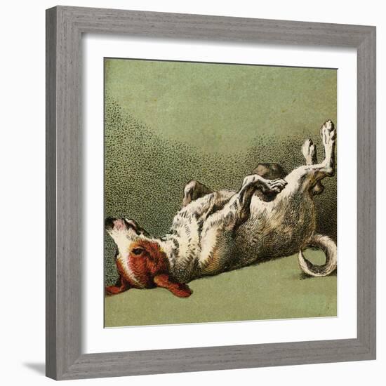 Mother Hubbard, Dog Dead-Harrison Weir-Framed Art Print