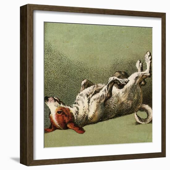 Mother Hubbard, Dog Dead-Harrison Weir-Framed Art Print