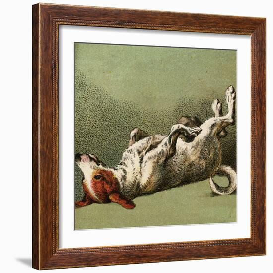 Mother Hubbard, Dog Dead-Harrison Weir-Framed Art Print