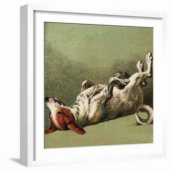 Mother Hubbard, Dog Dead-Harrison Weir-Framed Art Print