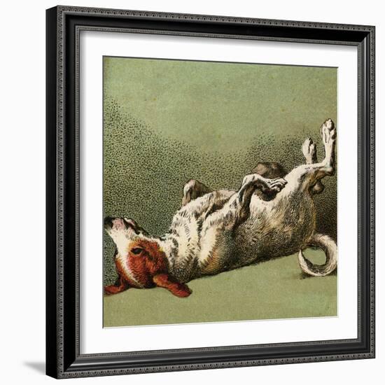 Mother Hubbard, Dog Dead-Harrison Weir-Framed Art Print