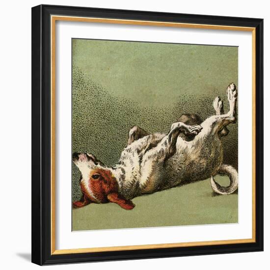 Mother Hubbard, Dog Dead-Harrison Weir-Framed Art Print